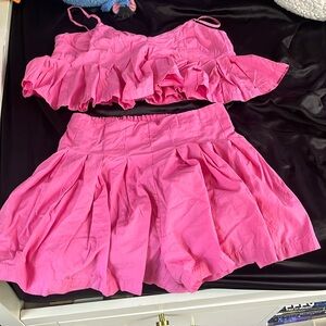 FREE PEOPLE Tank and Short Matching Set